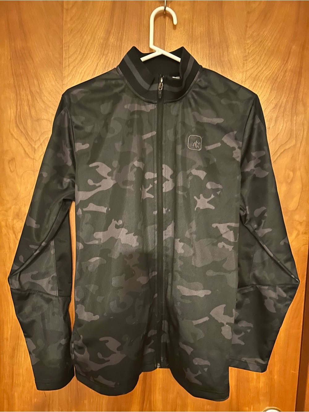 Men's Andi Black Camouflage Full-Zip Jacket
